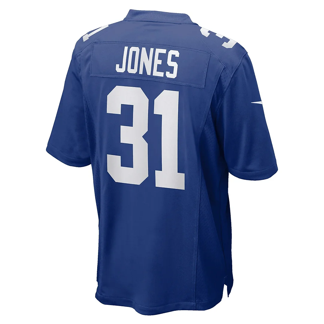 Zennovawear Nic Jones New York Giants Team Game Jersey - Royal