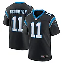 Zennovawear Nic Scourton Carolina Panthers Team Game Jersey - Black