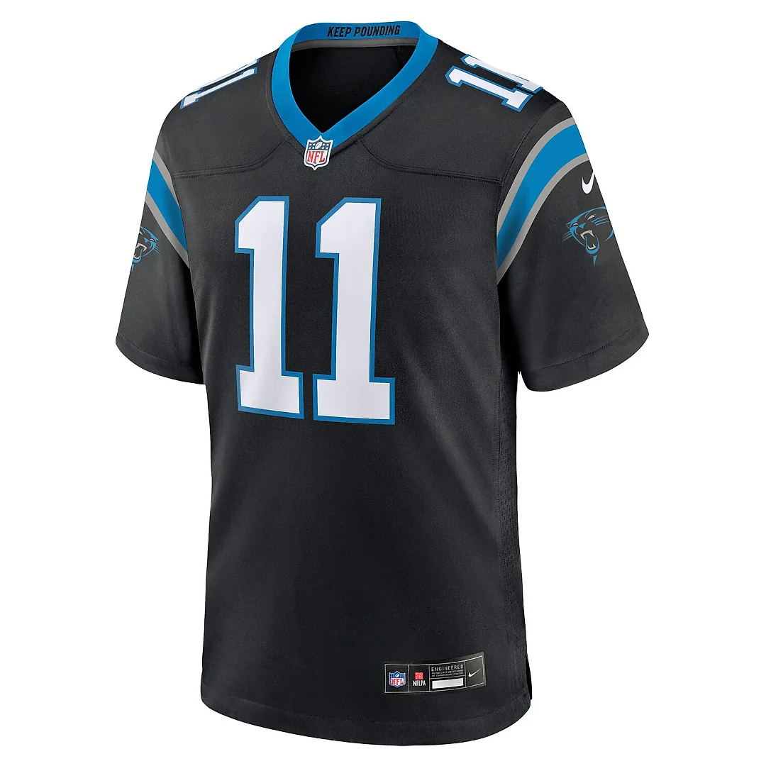 Zennovawear Nic Scourton Carolina Panthers Team Game Jersey - Black