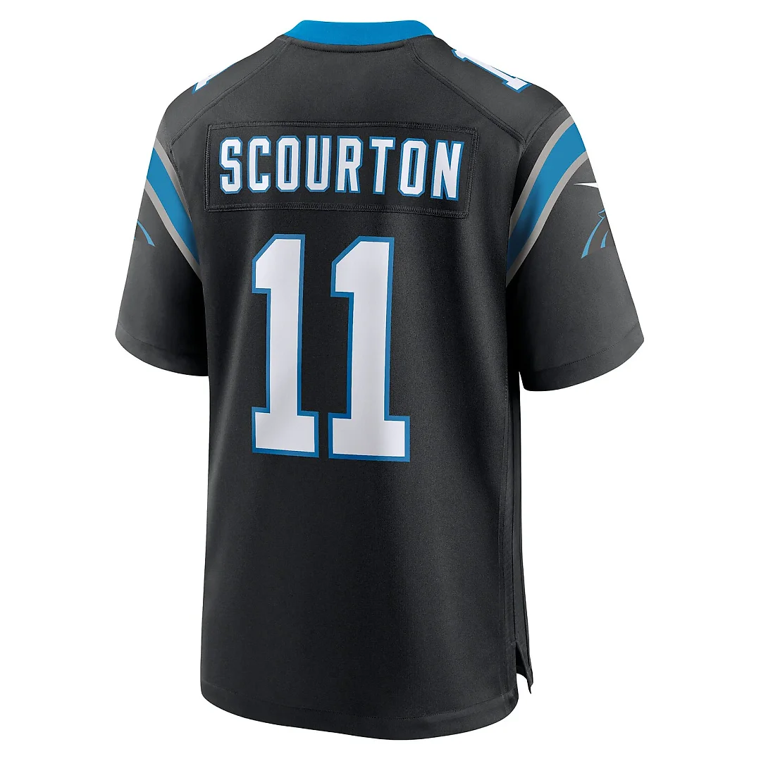 Zennovawear Nic Scourton Carolina Panthers Team Game Jersey - Black
