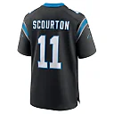 Zennovawear Nic Scourton Carolina Panthers Team Game Jersey - Black