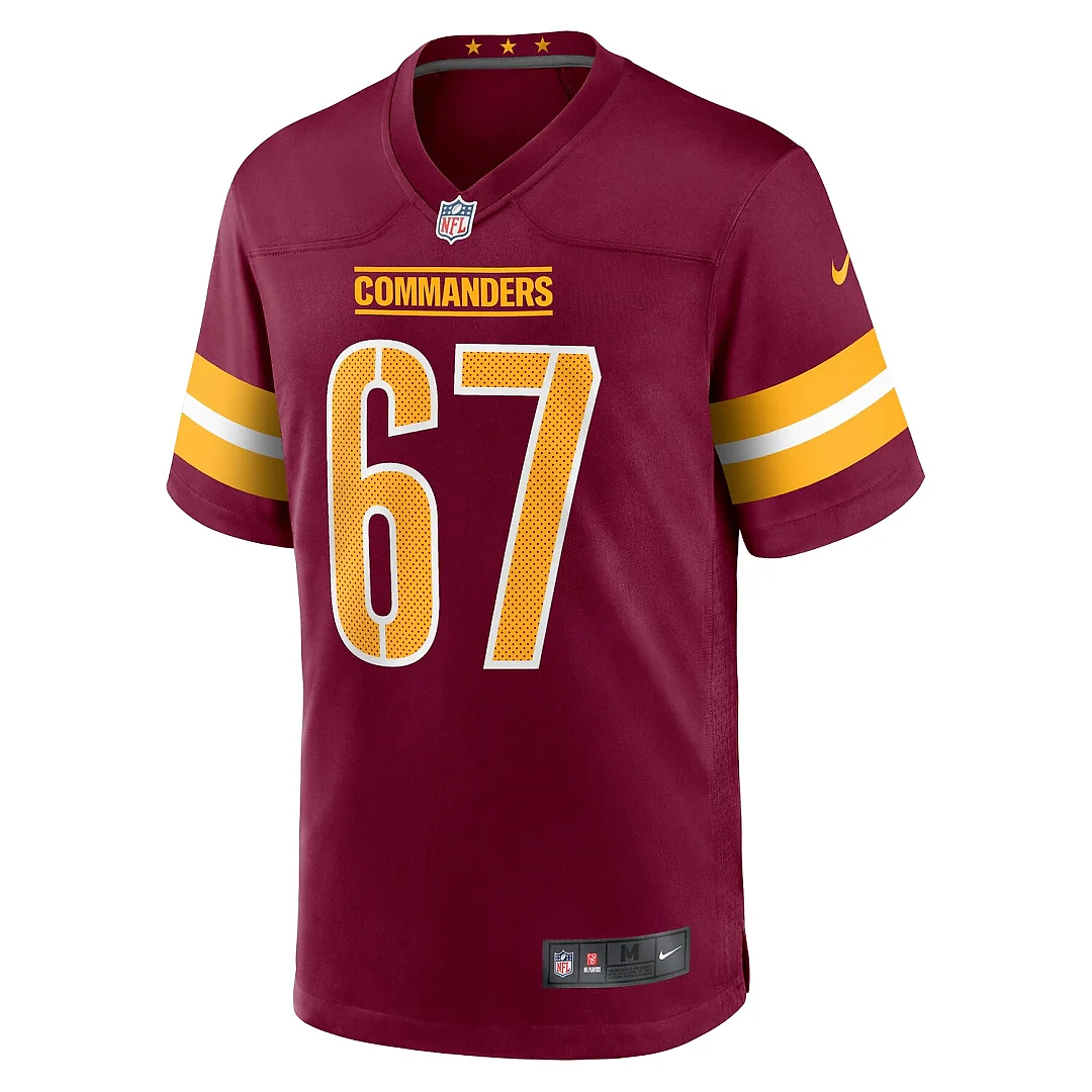 Zennovawear Nick Allegretti Washington Commanders Game Jersey - Burgundy
