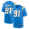 Zennovawear Nick Barrett Los Angeles Chargers Team Game Jersey - Powder Blue