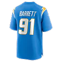 Zennovawear Nick Barrett Los Angeles Chargers Team Game Jersey - Powder Blue