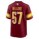 Zennovawear Nick Bellore Washington Commanders Team Game Jersey - Burgundy