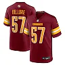 Zennovawear Nick Bellore Washington Commanders Team Game Jersey - Burgundy