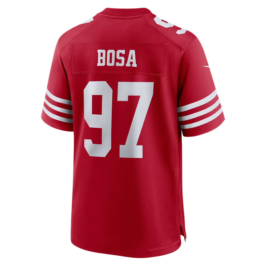 Zennovawear Nick Bosa San Francisco 49ers 80th Anniversary Game Jersey - Scarlet