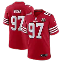 Zennovawear Nick Bosa San Francisco 49ers 80th Anniversary Game Jersey - Scarlet