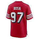Zennovawear Nick Bosa San Francisco 49ers Alternate Game Jersey - Scarlet