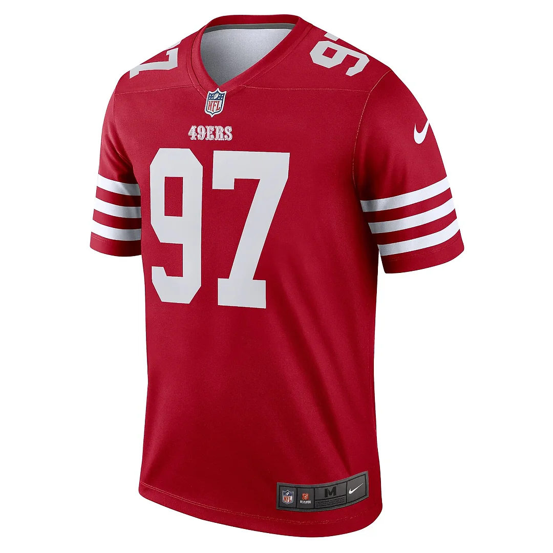 Zennovawear Nick Bosa San Francisco 49ers Legend Player Performance Top - Scarlet