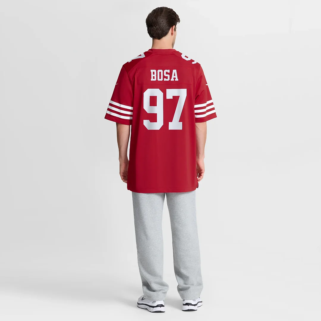 Zennovawear Nick Bosa San Francisco 49ers Player Game Jersey - Scarlet