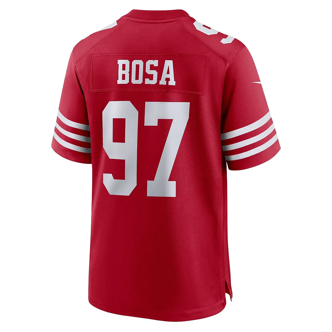 Zennovawear Nick Bosa San Francisco 49ers Team Game Jersey - Scarlet