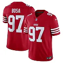 Zennovawear Nick Bosa San Francisco 49ers Team Vapor FUSE. Stitched Limited Jersey - Scarlet