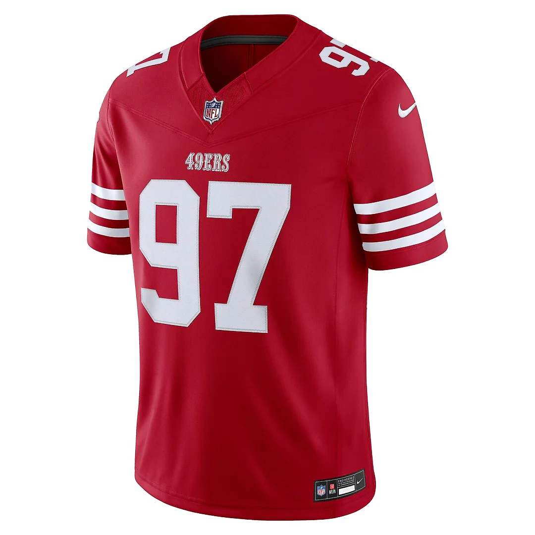 Zennovawear Nick Bosa San Francisco 49ers Team Vapor FUSE. Stitched Limited Jersey - Scarlet
