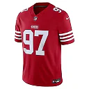 Zennovawear Nick Bosa San Francisco 49ers Team Vapor FUSE. Stitched Limited Jersey - Scarlet