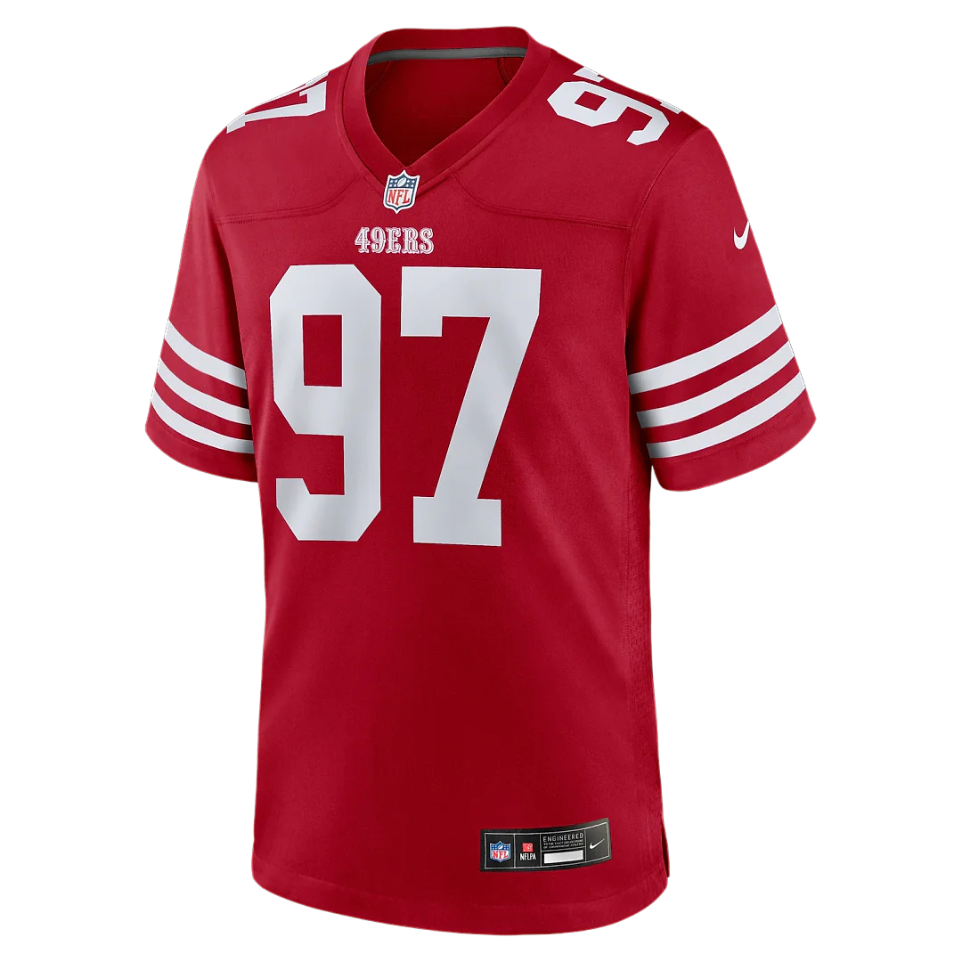 Zennovawear Nick Bosa San Francisco 49ers Team Game Jersey - Scarlet