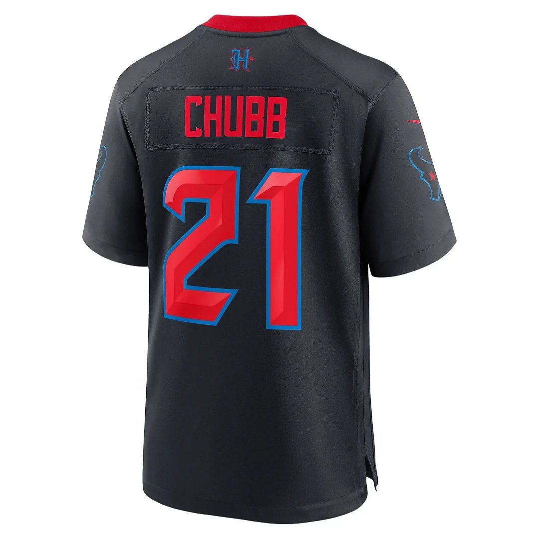 Zennovawear Nick Chubb Houston Texans Alternate 2 Game Jersey - Navy