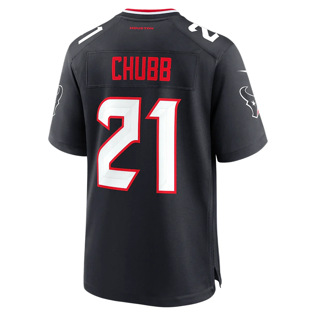 Zennovawear Nick Chubb Houston Texans Team Game Jersey - Navy