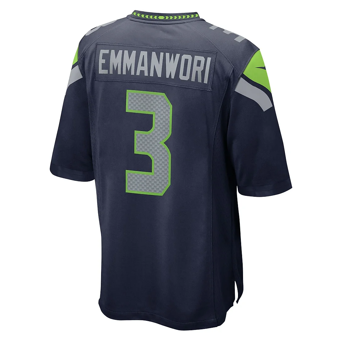 Zennovawear Nick Emmanwori Seattle Seahawks Team Game Jersey - College Navy
