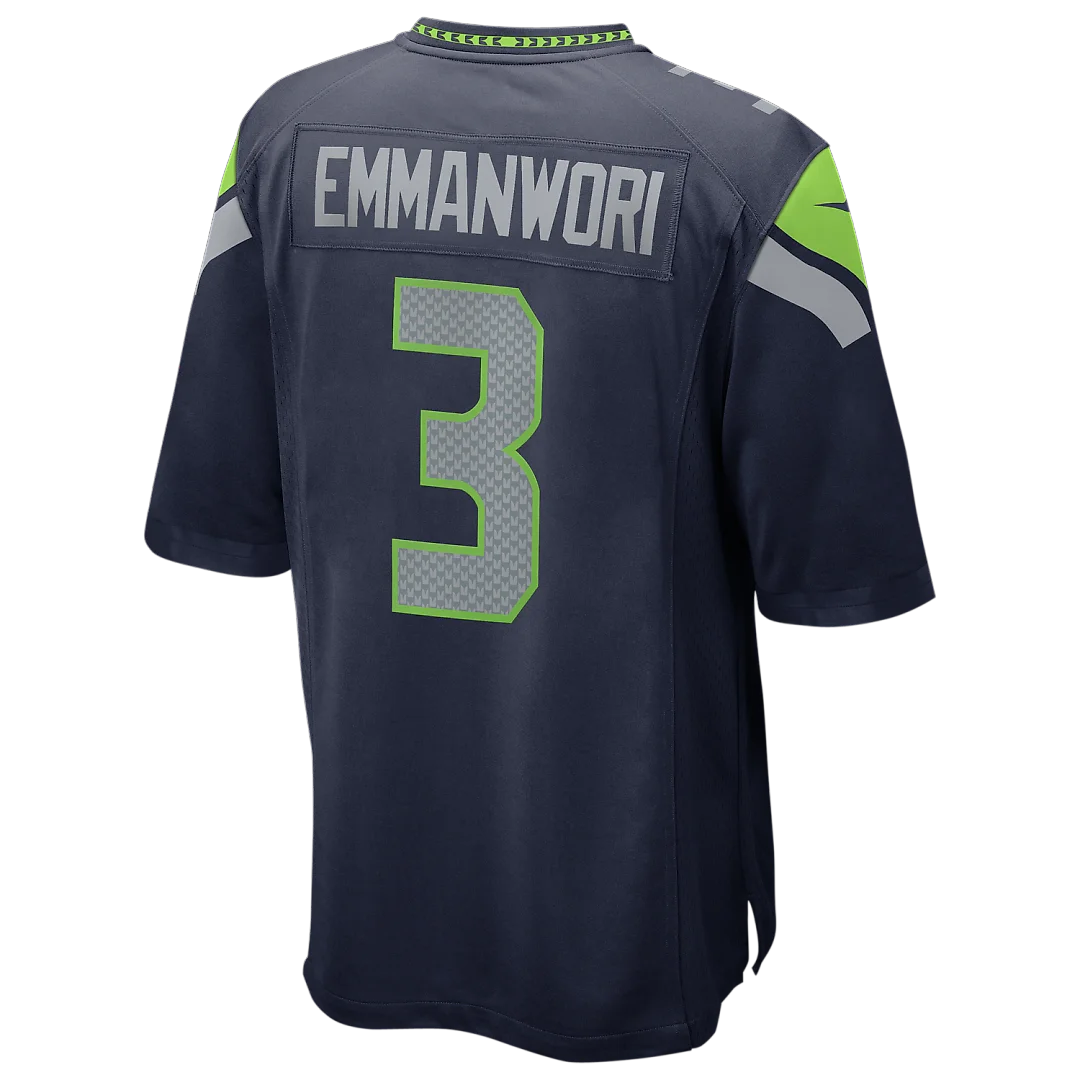 Zennovawear Nick Emmanwori Seattle Seahawks Super Bowl LX Patch Game Jersey - College Navy