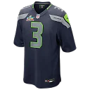 Zennovawear Nick Emmanwori Seattle Seahawks Super Bowl LX Patch Game Jersey - College Navy
