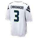 Zennovawear Nick Emmanwori Seattle Seahawks Game Jersey - White