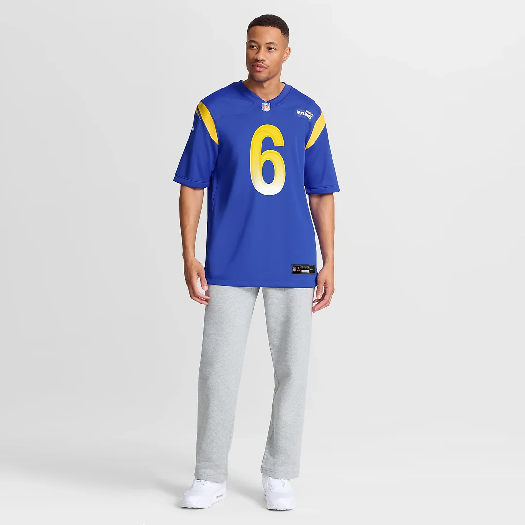 Zennovawear Nick Hampton Los Angeles Rams Team Game Jersey - Royal