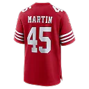 Zennovawear Nick Martin San Francisco 49ers Team Game Jersey - Scarlet