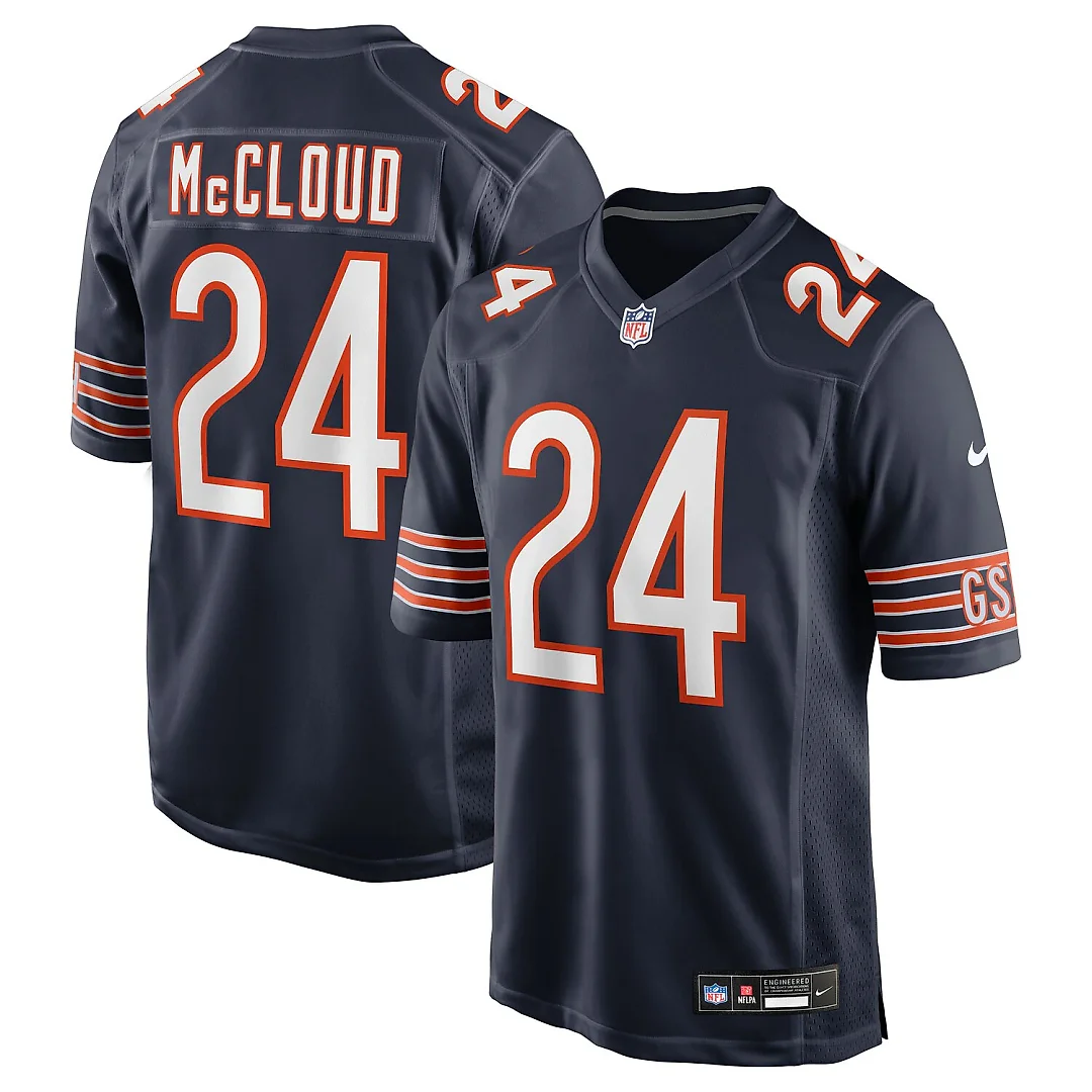 Zennovawear Nick McCloud Chicago Bears Team Game Jersey - Navy