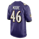 Zennovawear Nick Moore Baltimore Ravens Game Jersey - Purple