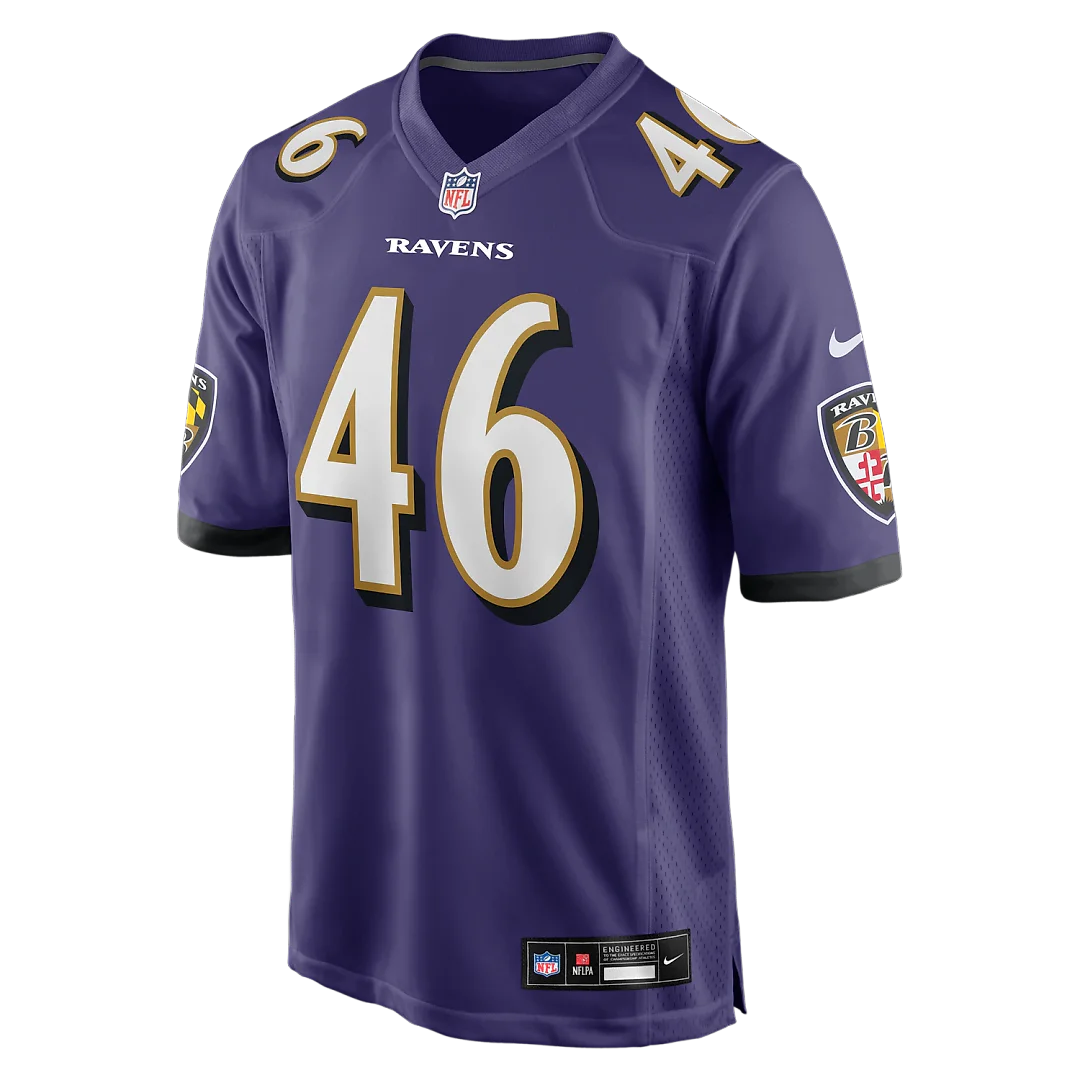 Zennovawear Nick Moore Baltimore Ravens Game Jersey - Purple