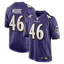 Zennovawear Nick Moore Baltimore Ravens Game Jersey - Purple