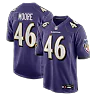 Zennovawear Nick Moore Baltimore Ravens Game Jersey - Purple