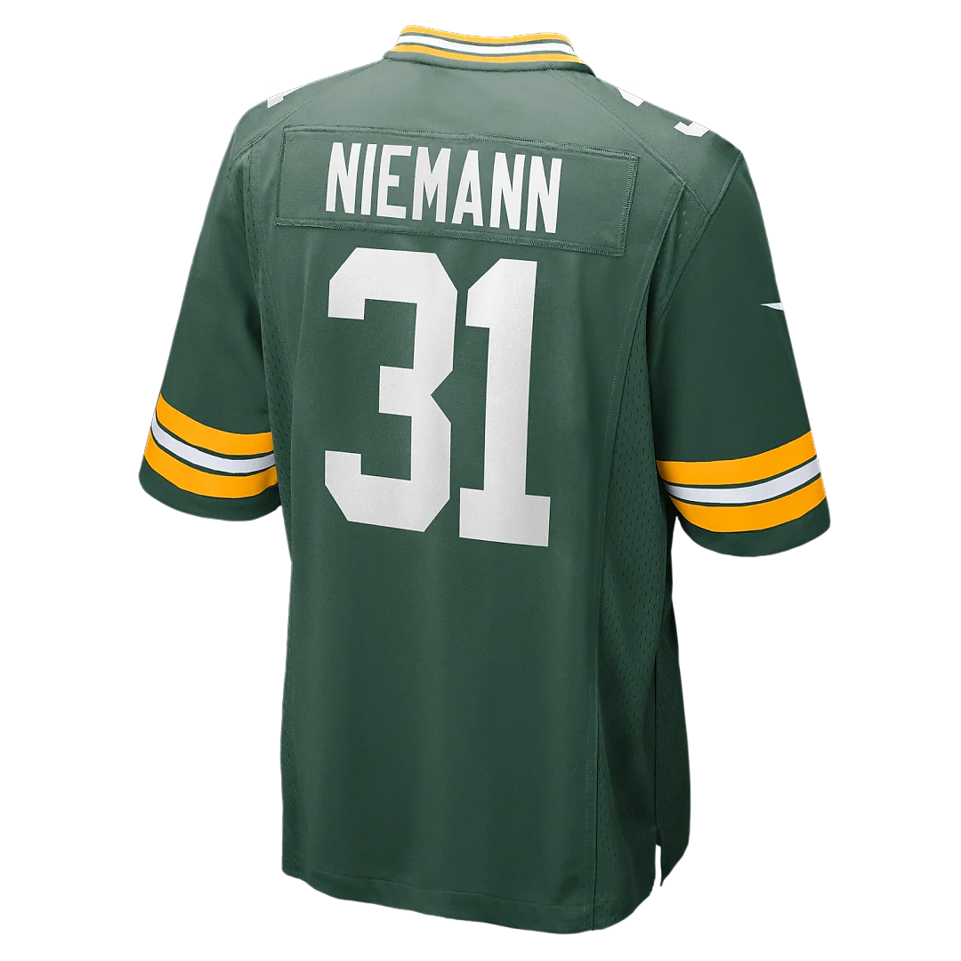 Zennovawear Nick Niemann Green Bay Packers Team Game Jersey - Green