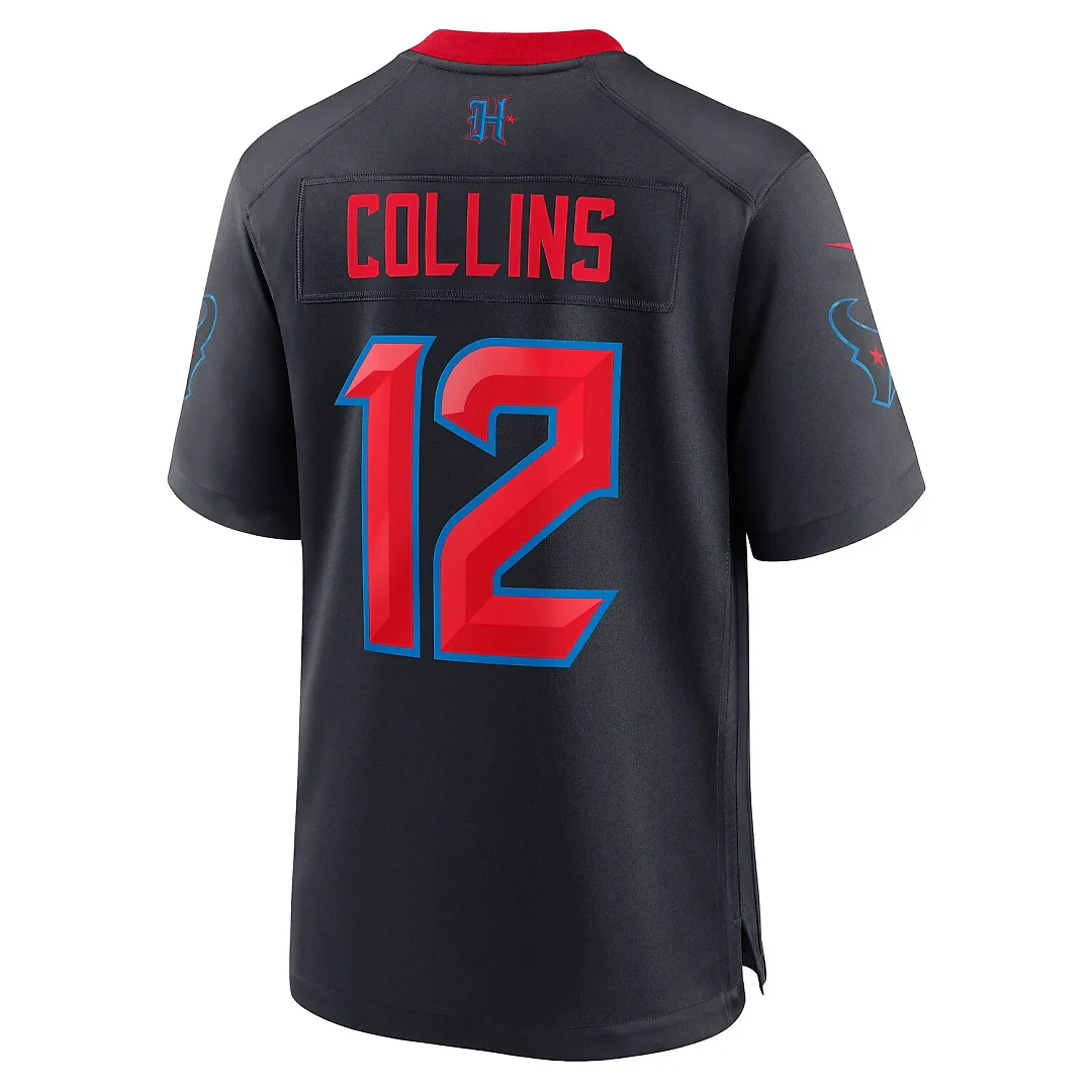 Zennovawear Nico Collins Houston Texans 2nd Alternate Game Jersey - Navy