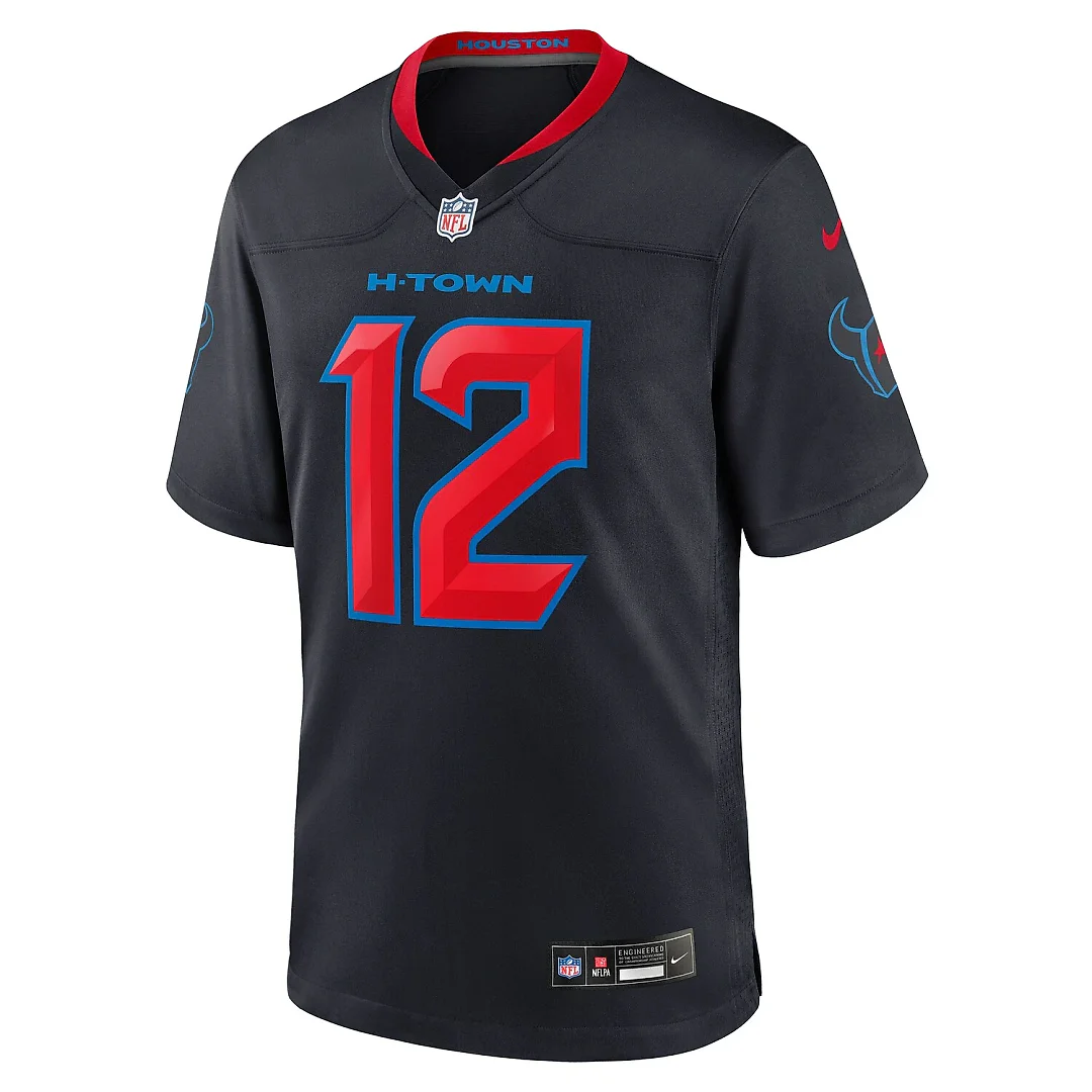 Zennovawear Nico Collins Houston Texans 2nd Alternate Game Jersey - Navy