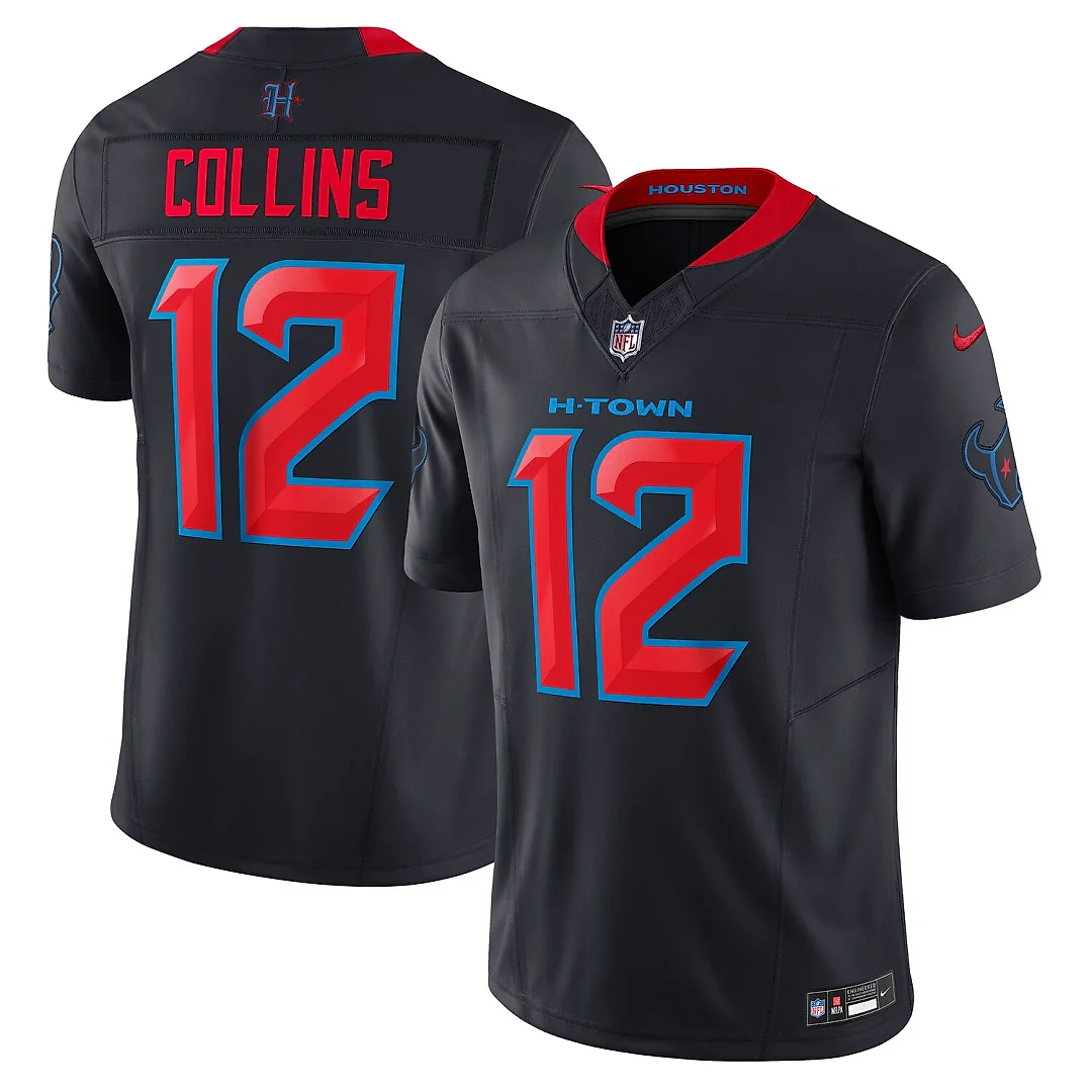 Zennovawear Nico Collins Houston Texans Alternate 2 Vapor FUSE. Limited Jersey - Navy