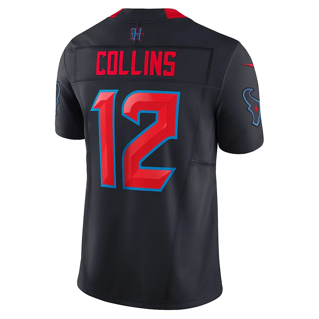 Zennovawear Nico Collins Houston Texans Alternate 2 Vapor FUSE. Limited Jersey - Navy