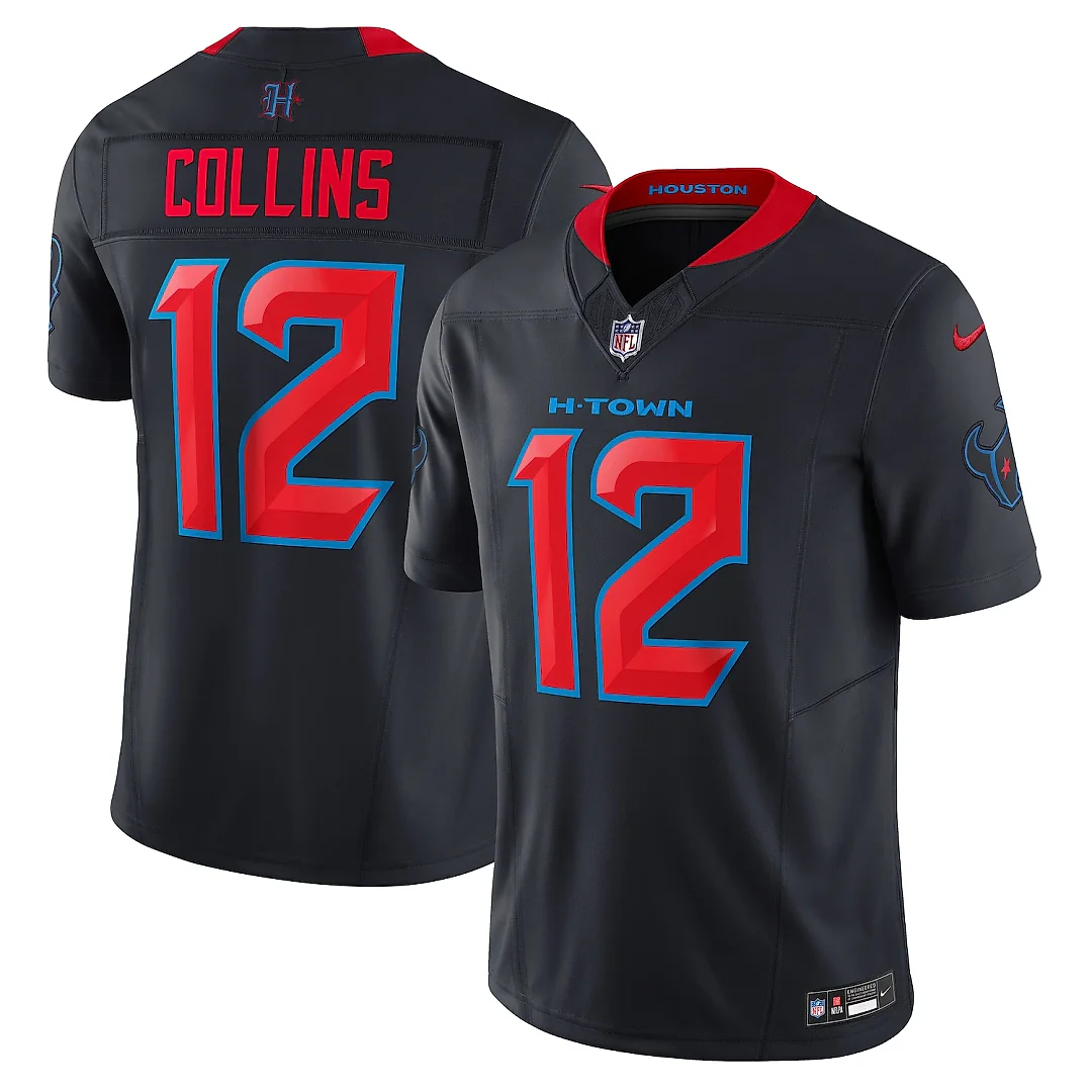 Zennovawear Nico Collins Houston Texans Alternate 2 Vapor FUSE. Limited Jersey - Navy