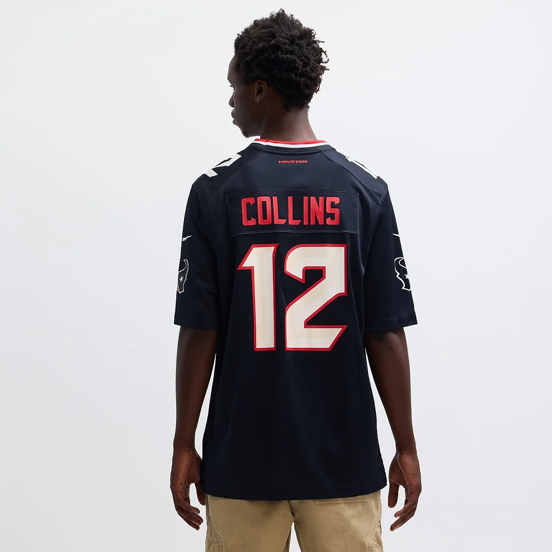 Zennovawear Nico Collins Houston Texans Game Jersey - Navy