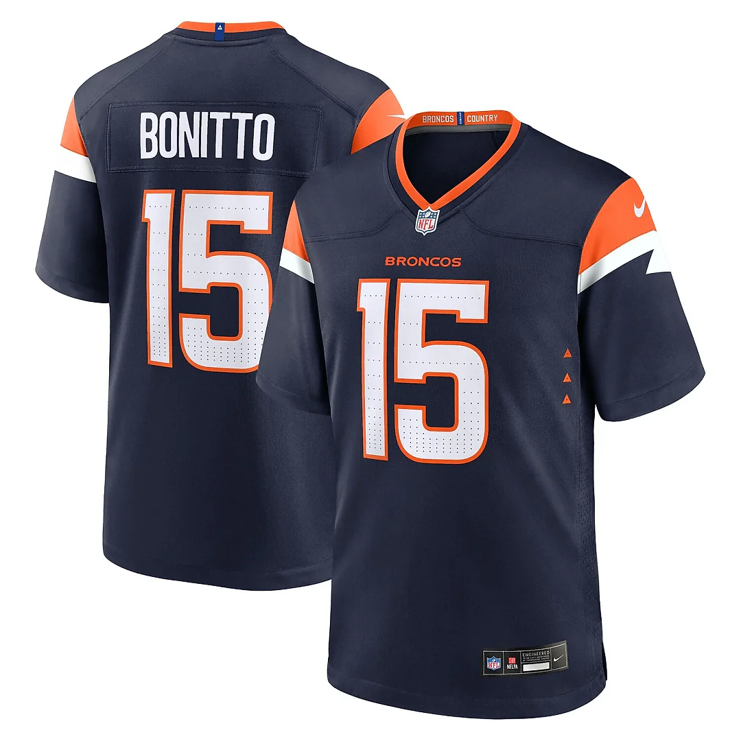 Zennovawear Nik Bonitto Denver Broncos Alternate Game Jersey - Navy