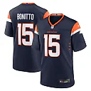 Zennovawear Nik Bonitto Denver Broncos Alternate Game Jersey - Navy