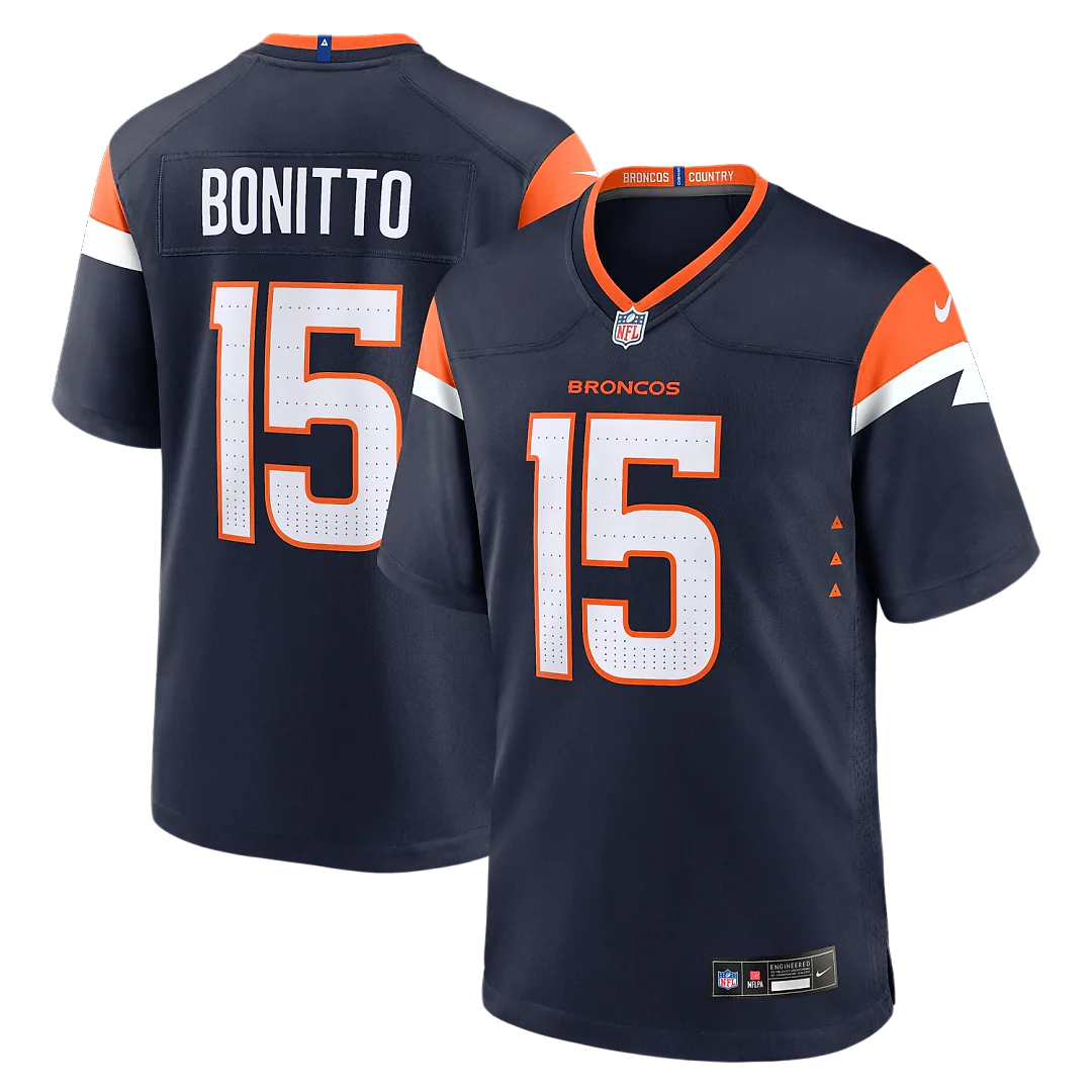 Zennovawear Nik Bonitto Denver Broncos Alternate Game Jersey - Navy