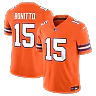 Zennovawear Nik Bonitto Denver Broncos Alternate Mile High Collection 1977 Throwback Vapor FUSE. Stitched Limited Jersey - Orange