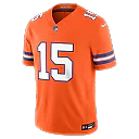 Zennovawear Nik Bonitto Denver Broncos Alternate Mile High Collection 1977 Throwback Vapor FUSE. Stitched Limited Jersey - Orange