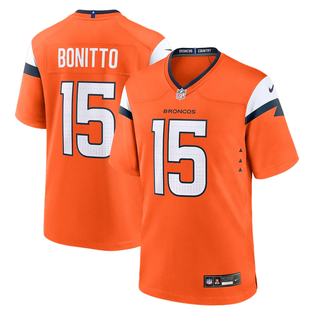 Zennovawear Nik Bonitto Denver Broncos Team Game Jersey - Orange
