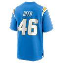 Zennovawear Nikko Reed Los Angeles Chargers Team Game Jersey - Powder Blue