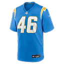 Zennovawear Nikko Reed Los Angeles Chargers Team Game Jersey - Powder Blue