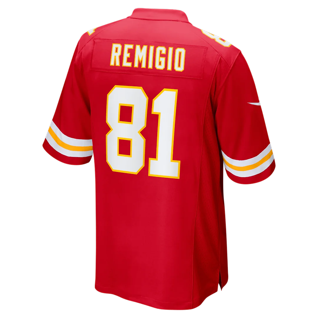 Zennovawear Nikko Remigio Kansas City Chiefs Team Game Jersey - Red