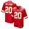 Zennovawear Nohl Williams Kansas City Chiefs Team Game Jersey - Red